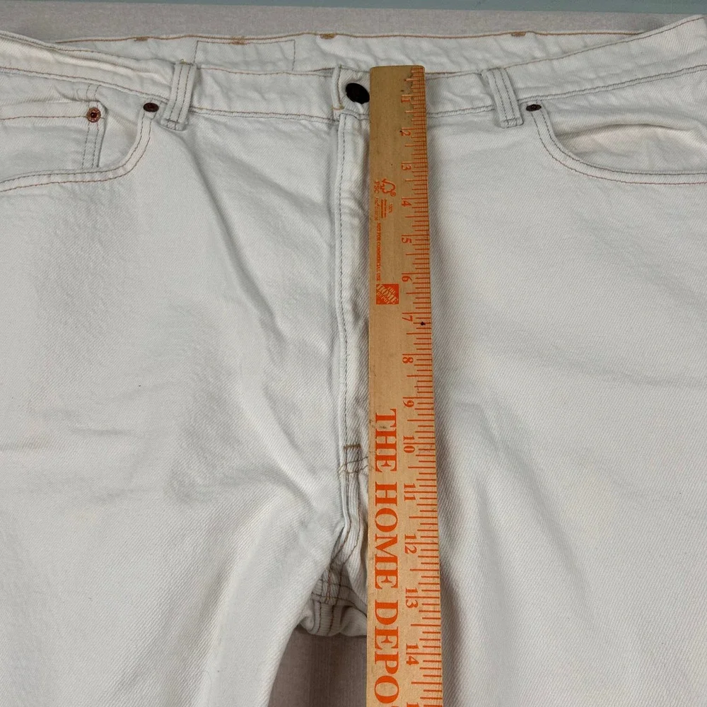 Vintage Levis 550 Jeans Mens 42x32 (fits 39x32) White Taper 1990s Y2K USA